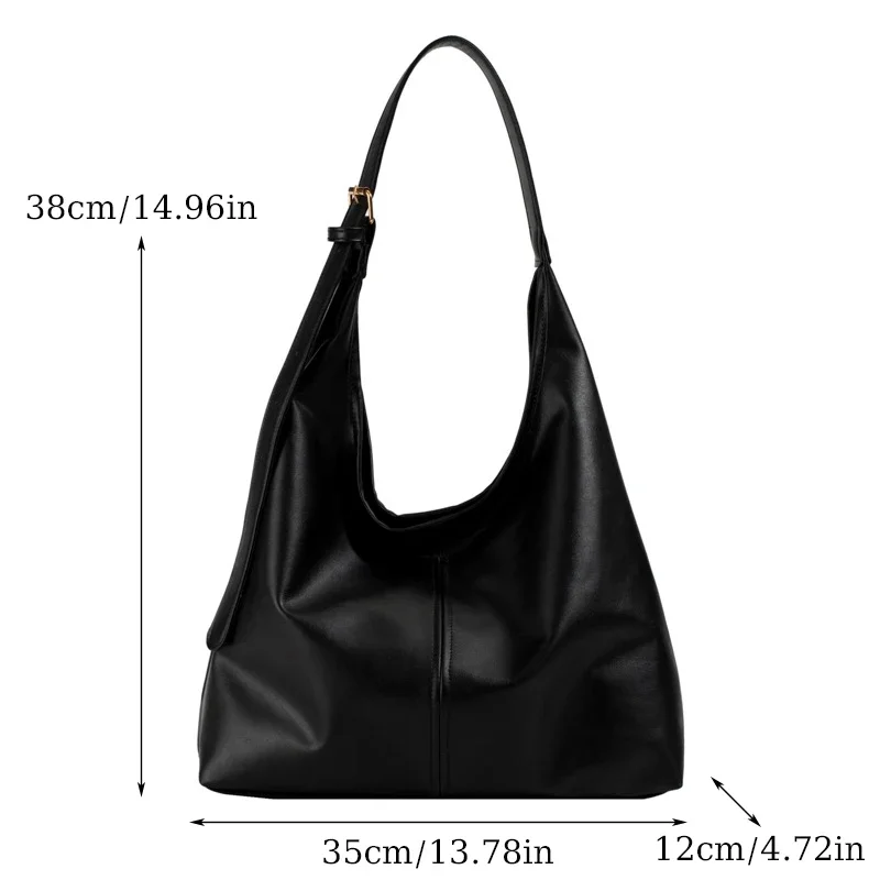 New Tote bag hand bill of lading shoulder women's bag retro simple large bag Tote bag - Image 2